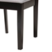 Baxton Studio Genesis Modern Grey Fabric and Dark Brown Finished Wood 2-Piece Dining Chair Set - BSORH389C-Grey/Dark Brown-DC-2PK
