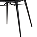 bali & pari Brenna Modern Bohemian Black Finished Rattan and Metal 2-Piece Dining Chair Set - BSOBianca-Black Rattan-DC
