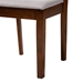 Baxton Studio Florencia Modern Grey Fabric and Walnut Brown Finished Wood 2-Piece Dining Chair Set - BSORH388C-Grey/Walnut-DC-2PK