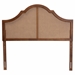 Baxton Studio Camila Classic and Traditional Ash Walnut Finished Wood Queen Size Headboard with Rattan - BSOMG9780-1-Ash Walnut Rattan-HB-Queen