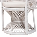 bali & pari Kallima Modern Bohemian White Natural Rattan Peacock Chair - BSOWS042-Solid White Rattan-CC