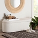Baxton Studio Lavina Modern White Teddy-Bear Fabric Storage Bench - BSOBBT3212.11 A2-White-Bench