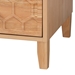Baxton Studio Hosea Japandi Carved Honeycomb Natural 3-Drawer Chest - BSOSW8000-61CH3D-3DW-Natural-Chest