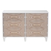 Baxton Studio Louetta Coastal White Carved Contrasting 6-Drawer Dresser - BSOSW8000-63D6D-6DW-White-Dresser