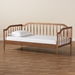 Baxton Studio Parson Classic Mid-Century Modern Walnut Brown Finished Wood Twin Size Daybed - BSOMG0073-1-Walnut-Daybed