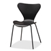 Baxton Studio Jaden Modern and Contemporary Black Plastic and Black Metal 4-Piece Dining Chair Set - BSOAY-PC11-Black Plastic-DC