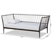 Baxton Studio Lysa Modern and Contemporary Black Bronze Finished Metal Twin Size Daybed - BSOTS-Lysa-Black-Daybed