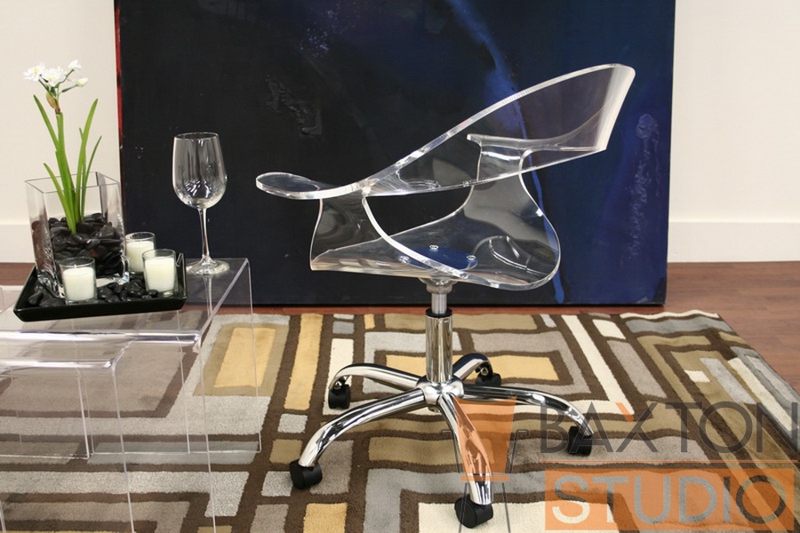 Elia Acrylic Swivel Office Chair