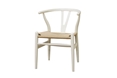 Baxton Studio Wishbone Chair - Ivory Wood Y Chair