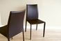 Baxton Studio Rockford Brown Leather Dining Chair Warehouse Sale
