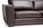 Baxton Studio Orland Brown Leather Modern Sectional Sofa Set with Right Facing Chaise - BSOIDS023-Brown-RFC