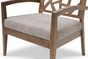 Baxton Studio Jennifer Modern Lounge Chair with Grey Fabric Seat - BSOJennifer Lounge Chair-109/690