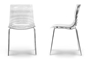 Baxton Studio Marisse Clear Plastic Modern Dining Chair (Set of 2) - BSOPC-840-Clear