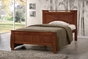 Baxton Studio Demitasse Brown Wood Contemporary Twin-Size Bed - BSOSB312-Twin Bed-Antique Oak