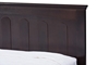 Baxton Studio Spuma Cappuccino Wood Contemporary Full-Size Bed - BSOSB337-Full-Cappuccino