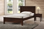 Baxton Studio Schiuma Cappuccino Wood Contemporary Twin-Size Bed - BSOSB338-Twin Bed-Cappuccino