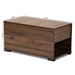 Baxton Studio Skylar Modern and Contemporary Walnut Brown Finished Cat Litter Box Cover House - BSOSECHC150090WI-Columbia-Cat House