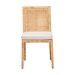 bali & pari Sofia Modern and Contemporary Natural Finished Wood and Rattan Dining Chair - BSOSofia-Natural-DC