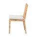 bali & pari Sofia Modern and Contemporary Natural Finished Wood and Rattan Dining Chair - BSOSofia-Natural-DC