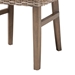 bali & pari Enver Modern Bohemian Grey Rattan and Brown Wood Dining Chair - BSOEnver-Grey Natural Rattan-DC