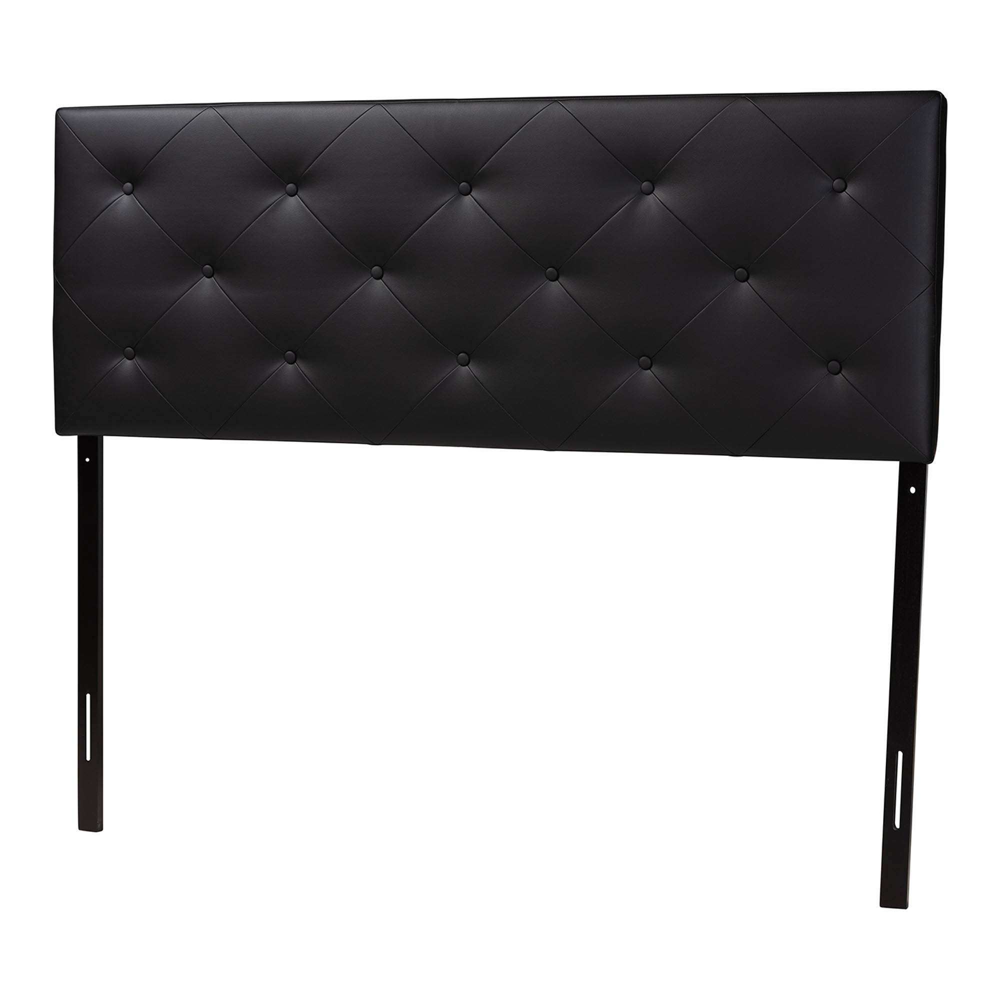Baxton Studio Baltimore Modern and Contemporary King Black Faux Leather Upholstered Headboard Classic headboard, Modern headboard, Cheap headboard, Affordable furniture in Chicago