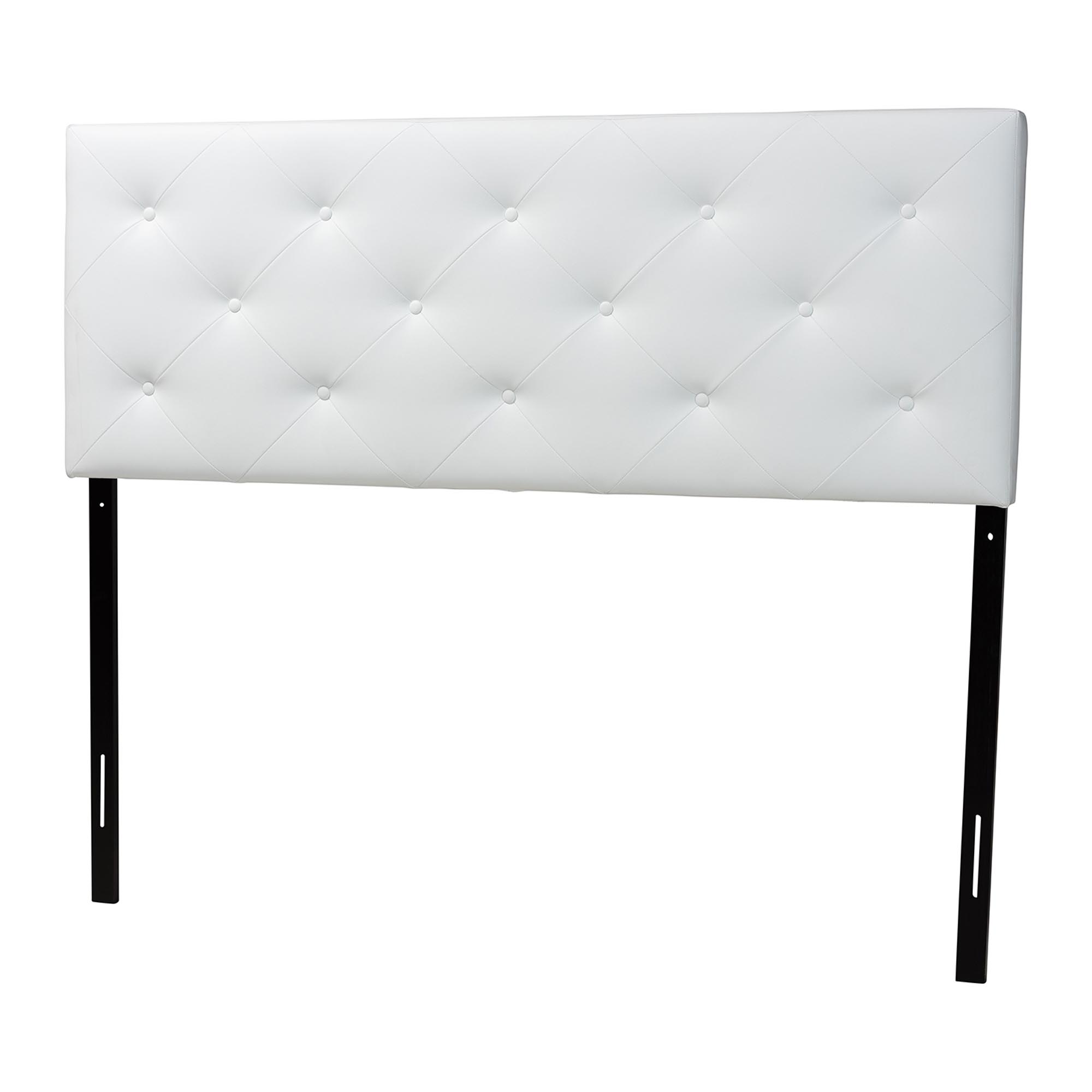 Baxton Studio Bedford White Full Sized Headboard Affordable modern furniture in Chicago, Bedford White Full Sized Headboard, Bedroom Furniture Chicago