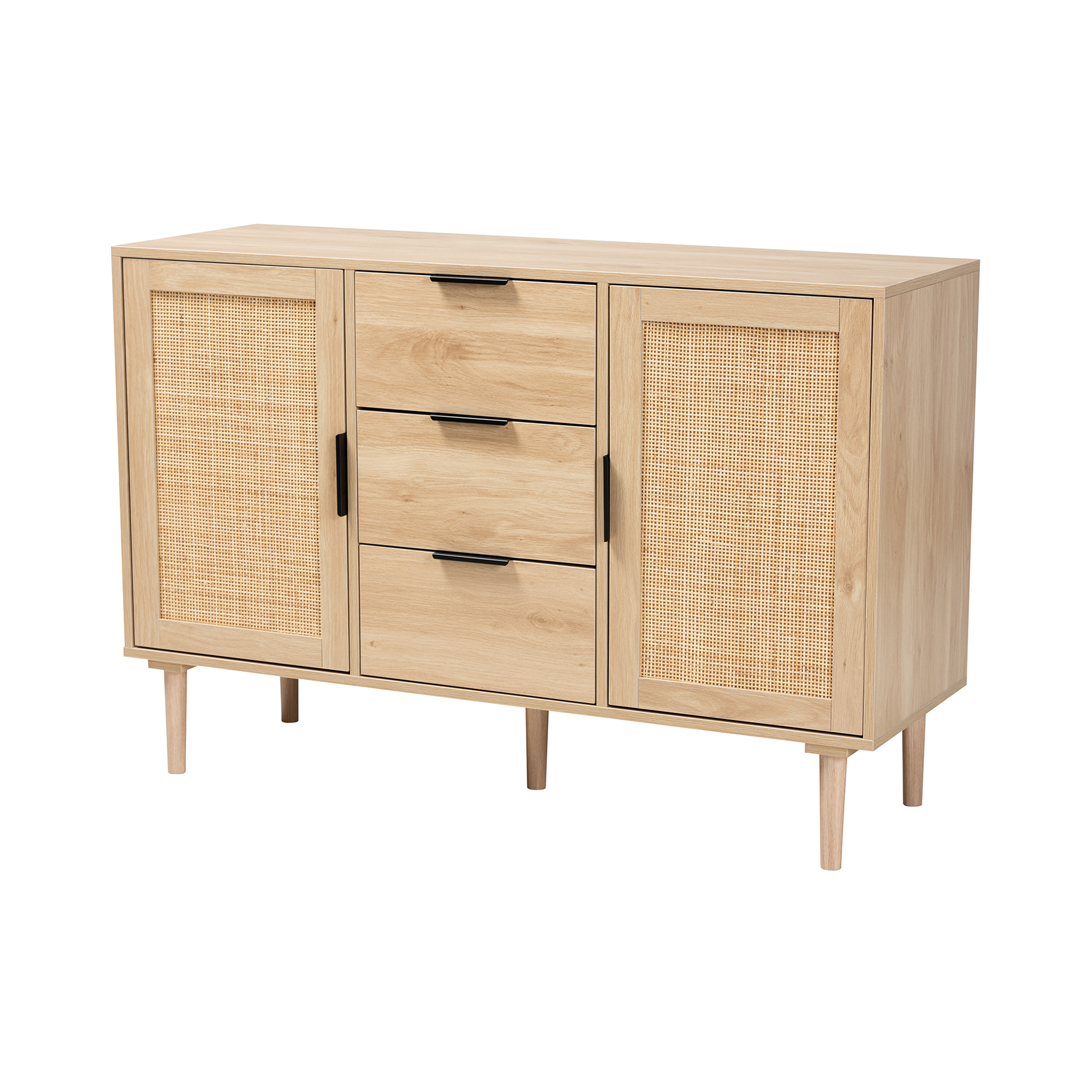 Baxton Studio Valtina Modern Wood 3 Drawer Storage Unit with