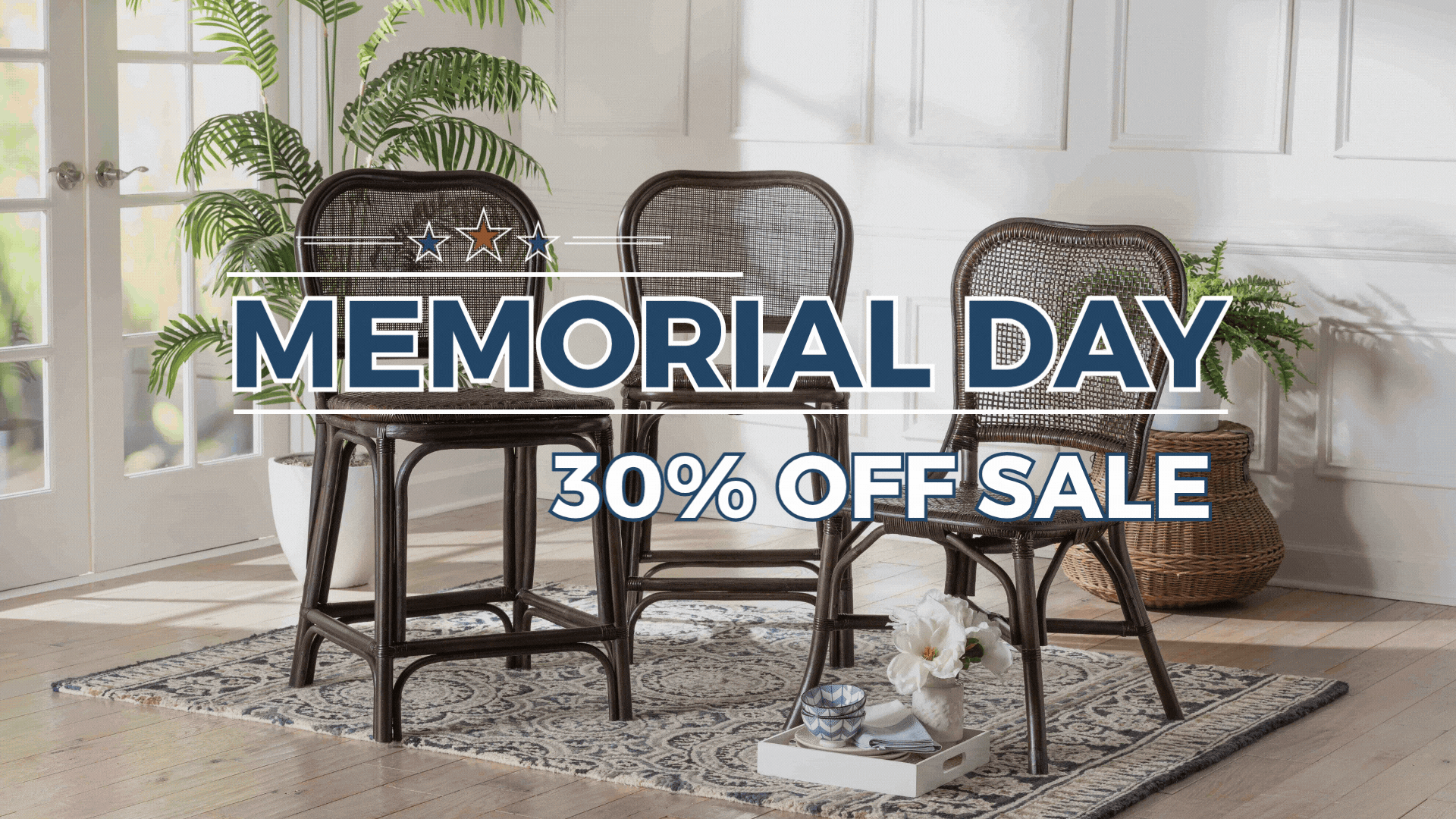 MEMORIAL DAY SALE - 30% OFF, valid from 5/11-6/7/2026