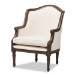 Baxton Studio Charlemagne Traditional French Accent Chair-