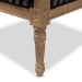 Baxton Studio Charlemagne Traditional French Black and Grey Striped Accent Chair - BSOASS378Mi CG4