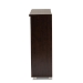Baxton Studio Adalwin Modern and Contemporary 3-Door Dark Brown Wooden Entryway Shoes Storage Cabinet - BSOSC863533-Wenge
