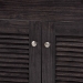 Baxton Studio Agni Modern and Contemporary Dark Brown Buffet and Hutch Kitchen Cabinet - BSODR 883701-Wenge