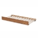 Baxton Studio Alya Classic Traditional Farmhouse Walnut Brown Finished Wood Twin Size Trundle - BSOMG 0016-1-Walnut-Trundle