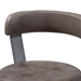 Baxton Studio Arcene Rustic and Industrial Grey Fabric Upholstered 2-Piece Counter Stool Set - BSOCA1802-Grey-PS