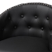 Baxton Studio Avril Modern and Contemporary Black Faux Leather Tufted Swivel Barstool with Nail heads Trim - BSOBBT5210A1-BS-Black