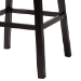 Baxton Studio Avril Modern and Contemporary Black Faux Leather Tufted Swivel Barstool with Nail heads Trim - BSOBBT5210A1-BS-Black