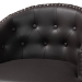 Baxton Studio Avril Modern and Contemporary Brown Faux Leather Tufted Swivel Barstool with Nail heads Trim - BSOBBT5210A1-BS-Brown