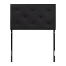 Baxton Studio Baltimore Modern and Contemporary Black Faux Leather Upholstered Twin Size Headboard - BSOBBT6431-Black-Twin HB