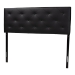 Baxton Studio Baltimore Modern and Contemporary King Black Faux Leather Upholstered Headboard - BSOBBT6431-Black-King HB