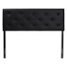 Baxton Studio Baltimore Modern and Contemporary King Black Faux Leather Upholstered Headboard - BSOBBT6431-Black-King HB