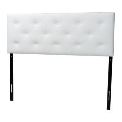 Baxton Studio Bedford White Full Sized Headboard Affordable modern furniture in Chicago, Bedford White Full Sized Headboard, Bedroom Furniture Chicago