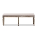 Baxton Studio Clairette Wood Traditional French Bench - BSOTSF-9303-Beige-OTTO
