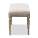 Baxton Studio Clairette Wood Traditional French Bench - BSOTSF-9303-Beige-OTTO