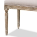 Baxton Studio Clairette Wood Traditional French Bench