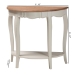 Baxton Studio Cordelia Country Cottage Farmhouse Greyish Beige and Natural Brown Finished Console Table - BSOMNT15-White/Natural-ST