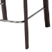 Baxton Studio Crawford Brown Leather 2-Piece Counter Height Stool Set - BSOALC-1822A-65 Brown