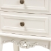 Baxton Studio Darla Classic and Traditional French White and Cherry Brown Finished Wood 2-Drawer End Table - BSOJY-132041-2DW ET