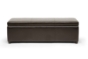 Baxton Studio Dennehy Dark Brown Modern Ottoman - BSOY-168-Promote-dark brown