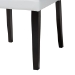 Baxton Studio Dylin Modern and Contemporary White Faux Leather Button-Tufted Nail heads Trim Dining Chair - BSOBBT5158-White
