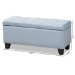 Baxton Studio Fera Modern and Contemporary Light Blue Fabric Upholstered Storage Ottoman - BSOWS-2005-P-Light Blue-OTTO